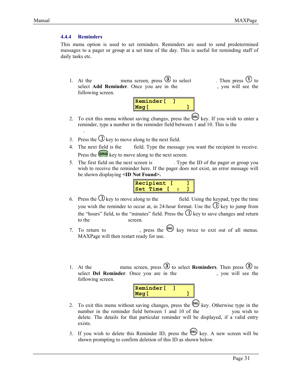 WaveWare CommTech MaxPage User Manual | Page 31 / 84
