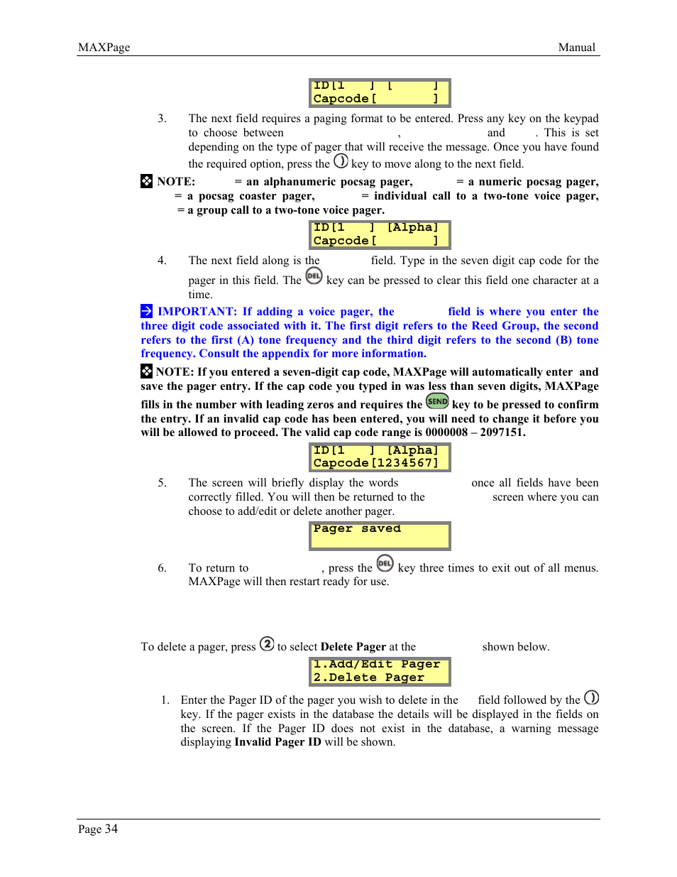 WaveWare CommTech MaxPage User Manual | Page 34 / 84