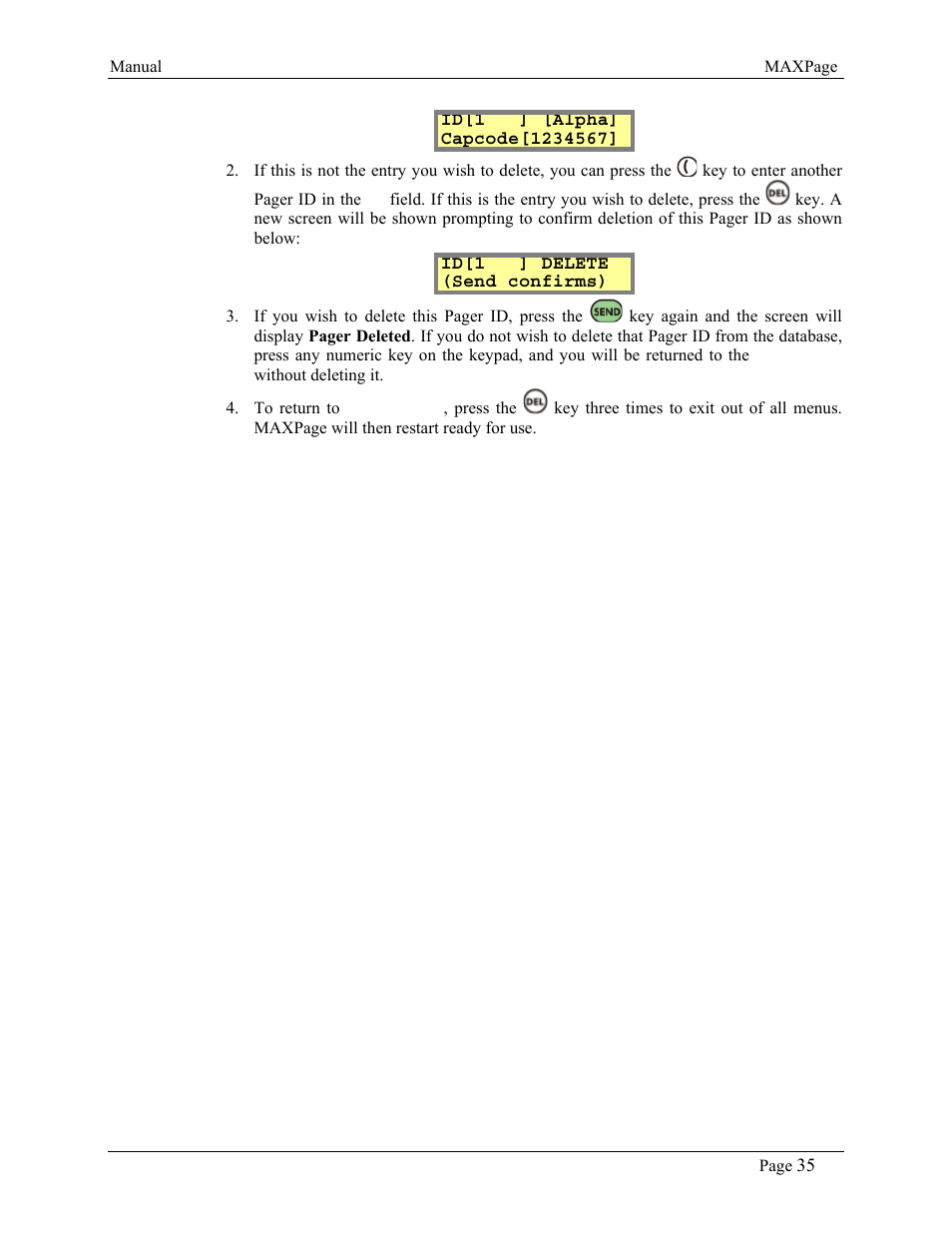 WaveWare CommTech MaxPage User Manual | Page 35 / 84