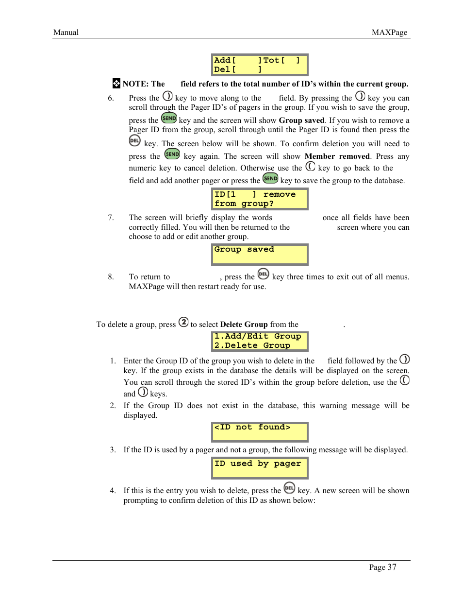 WaveWare CommTech MaxPage User Manual | Page 37 / 84