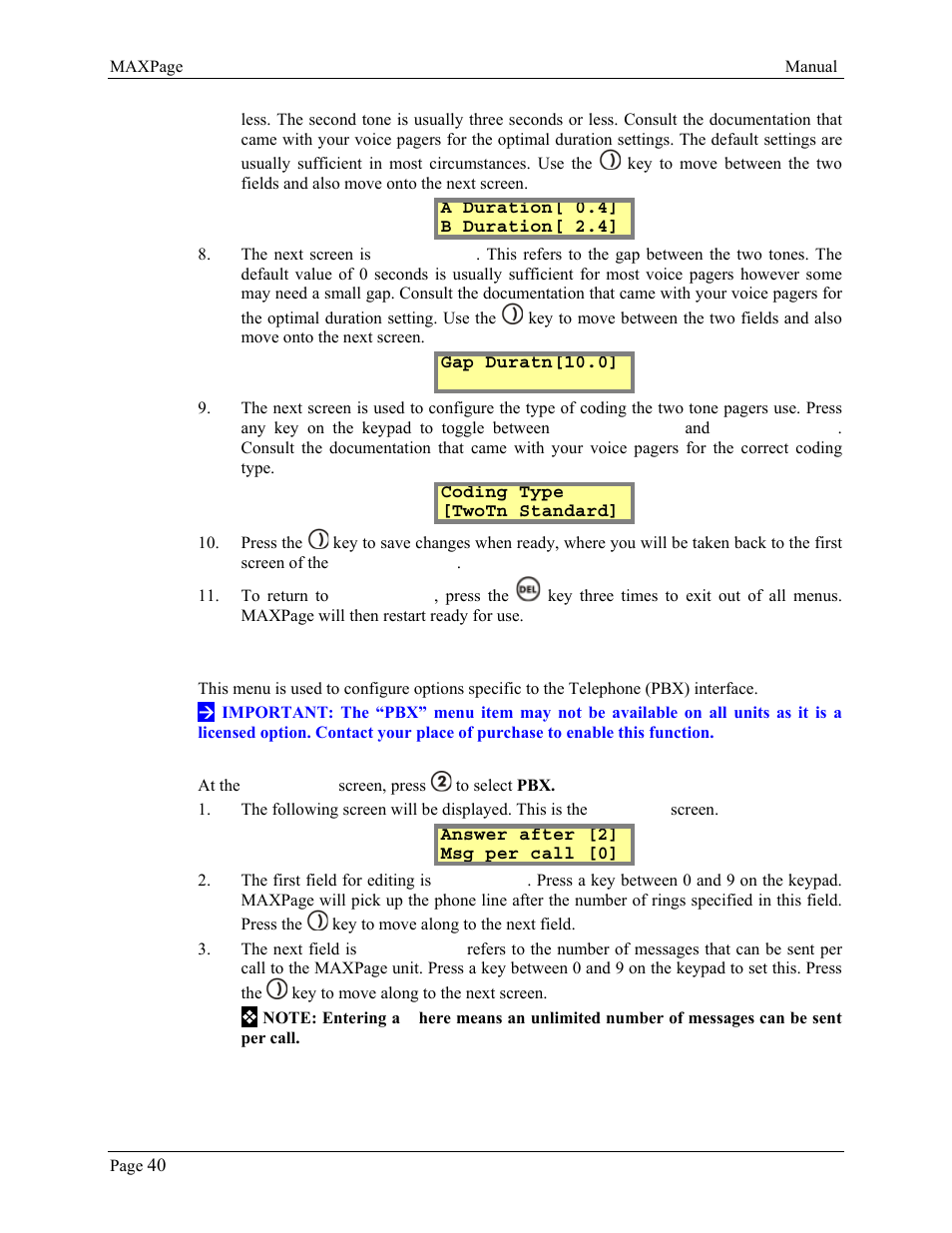 WaveWare CommTech MaxPage User Manual | Page 40 / 84