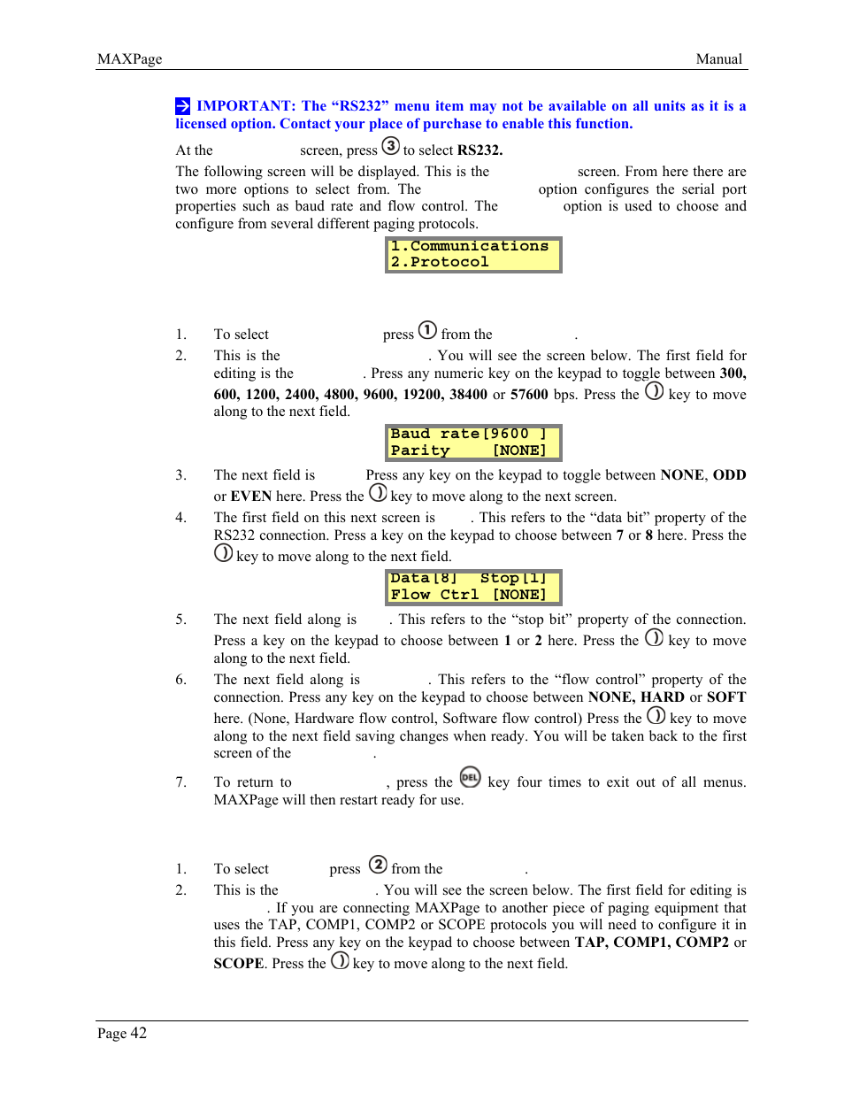 WaveWare CommTech MaxPage User Manual | Page 42 / 84