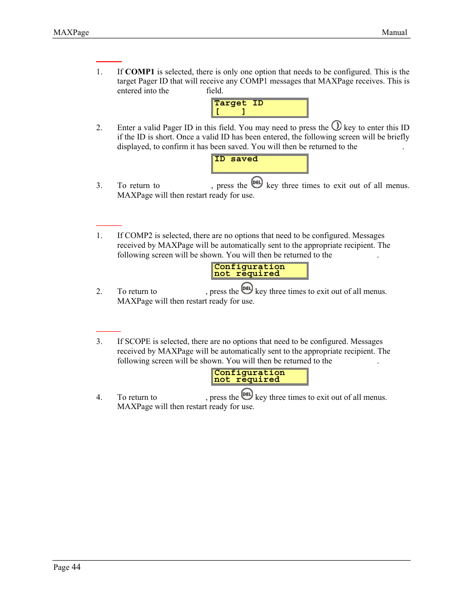 WaveWare CommTech MaxPage User Manual | Page 44 / 84