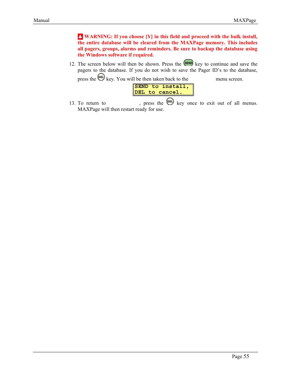 WaveWare CommTech MaxPage User Manual | Page 55 / 84