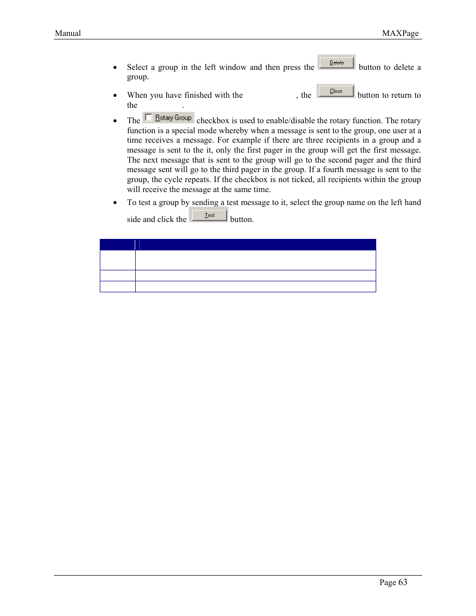 WaveWare CommTech MaxPage User Manual | Page 63 / 84