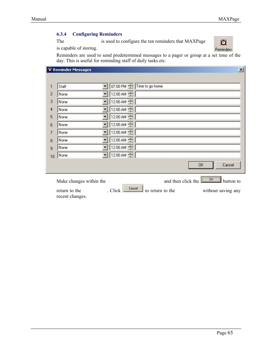 WaveWare CommTech MaxPage User Manual | Page 65 / 84