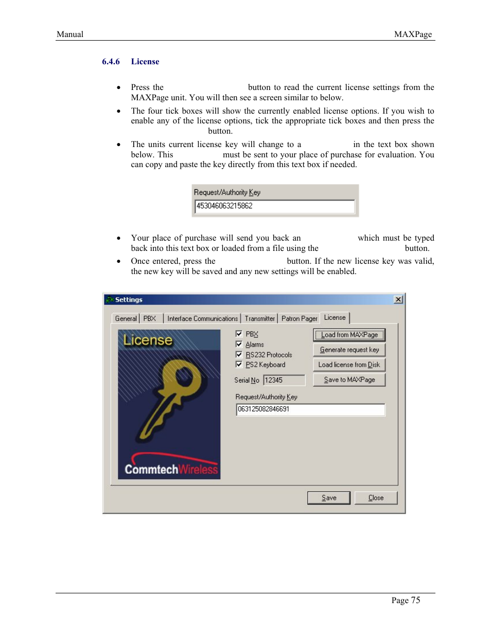 WaveWare CommTech MaxPage User Manual | Page 75 / 84