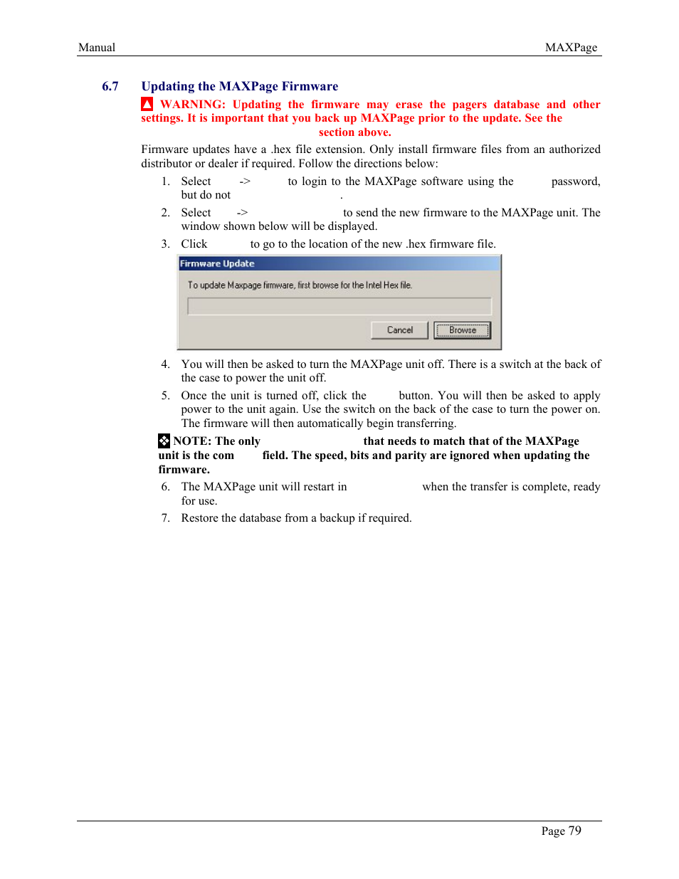 WaveWare CommTech MaxPage User Manual | Page 79 / 84