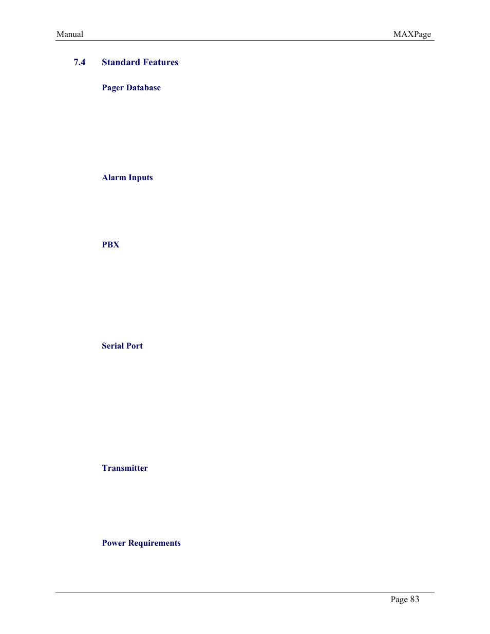 WaveWare CommTech MaxPage User Manual | Page 83 / 84