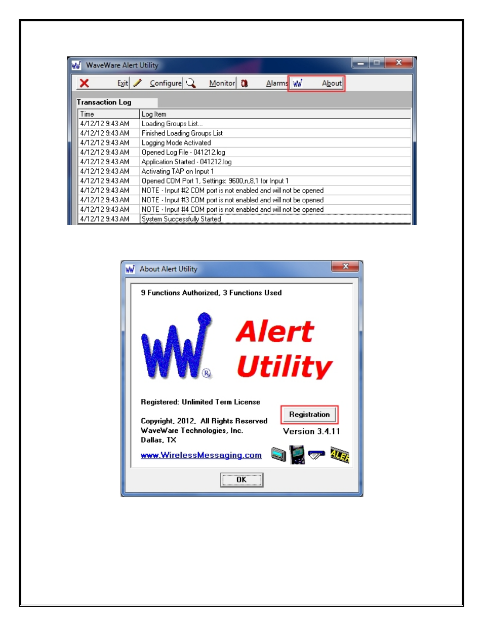 WaveWare Alert Utility User Manual | Page 10 / 52