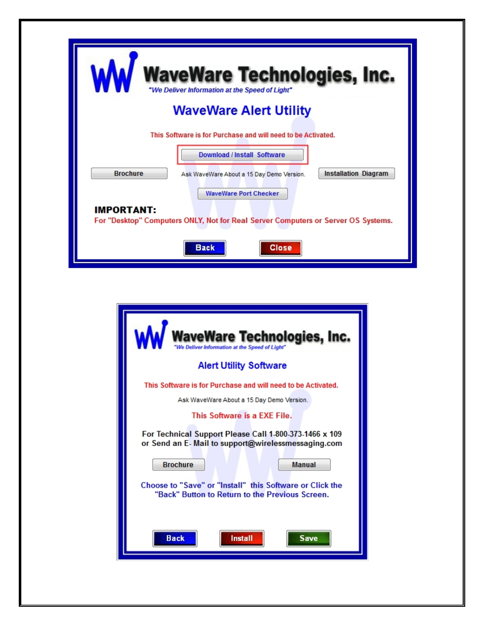 WaveWare Alert Utility User Manual | Page 7 / 52