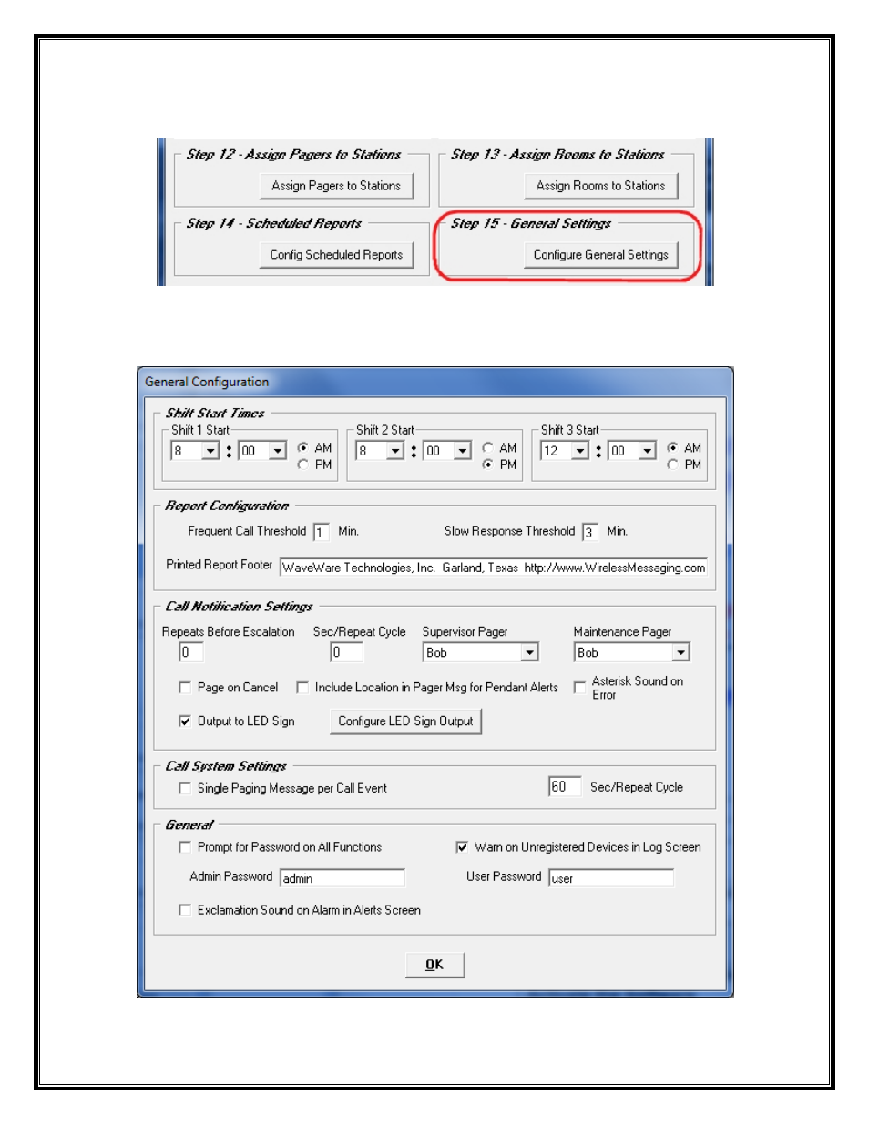 WaveWare Call Manager User Manual | Page 35 / 50