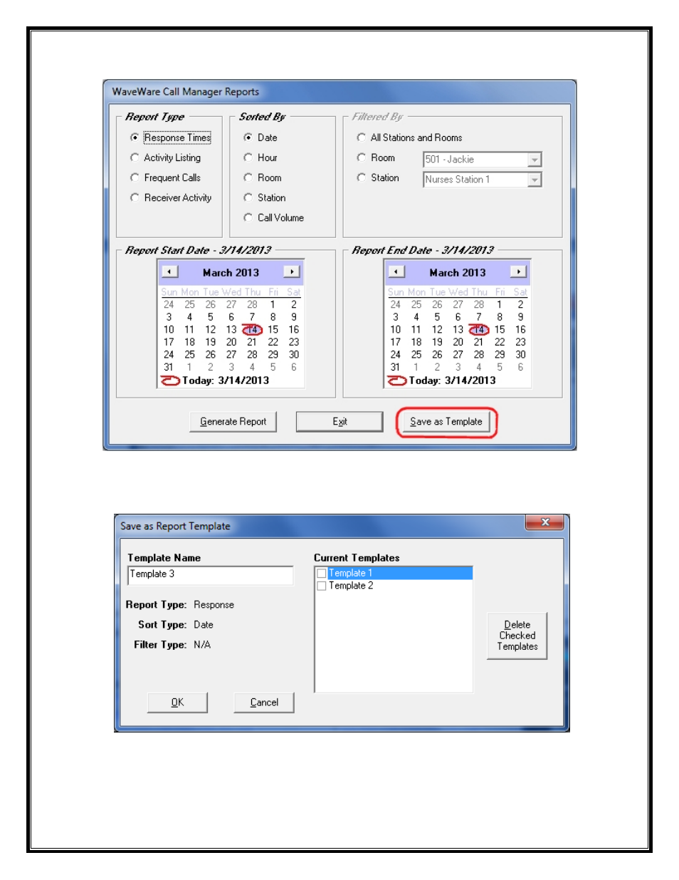 WaveWare Call Manager User Manual | Page 43 / 50