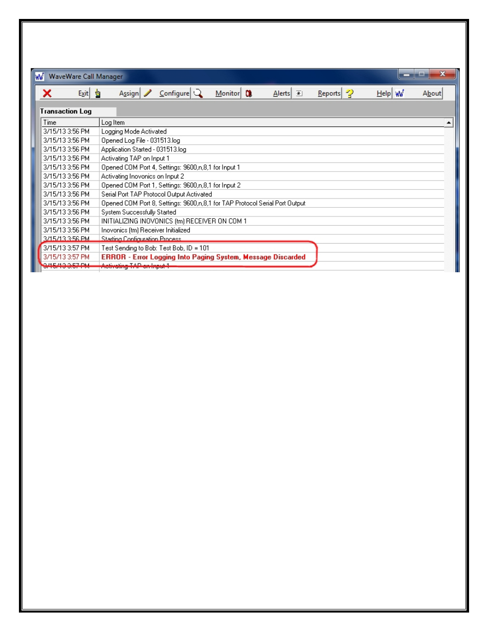 WaveWare Call Manager User Manual | Page 48 / 50