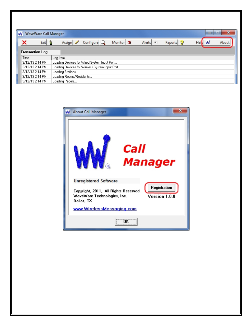 WaveWare Call Manager User Manual | Page 8 / 50