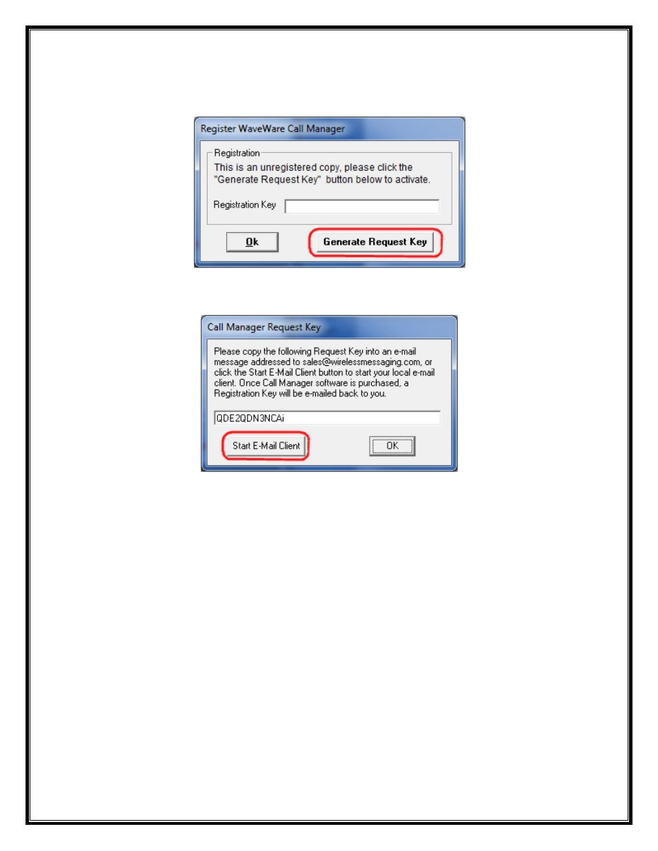 WaveWare Call Manager User Manual | Page 9 / 50