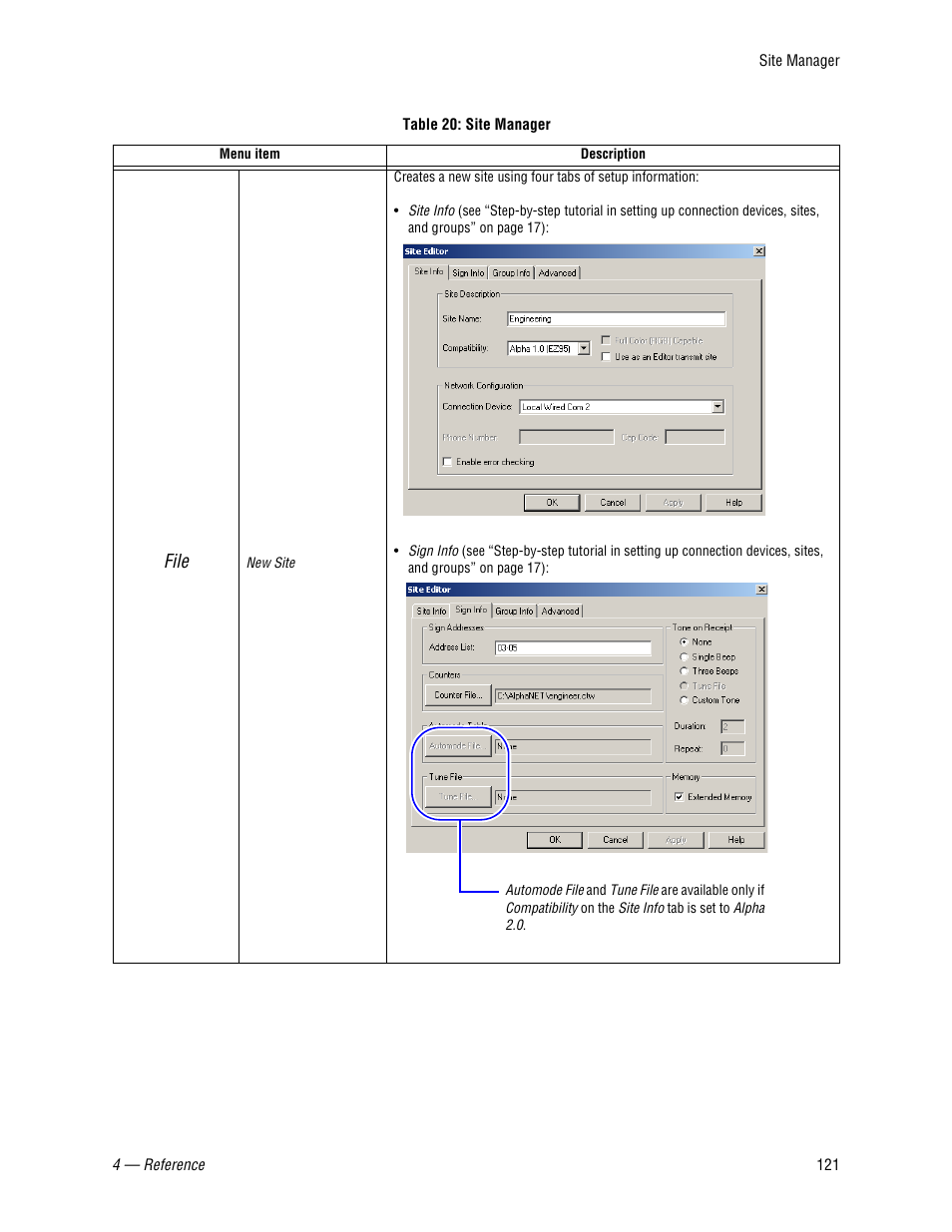 WaveWare Adaptive AlphaNet User Manual | Page 121 / 150