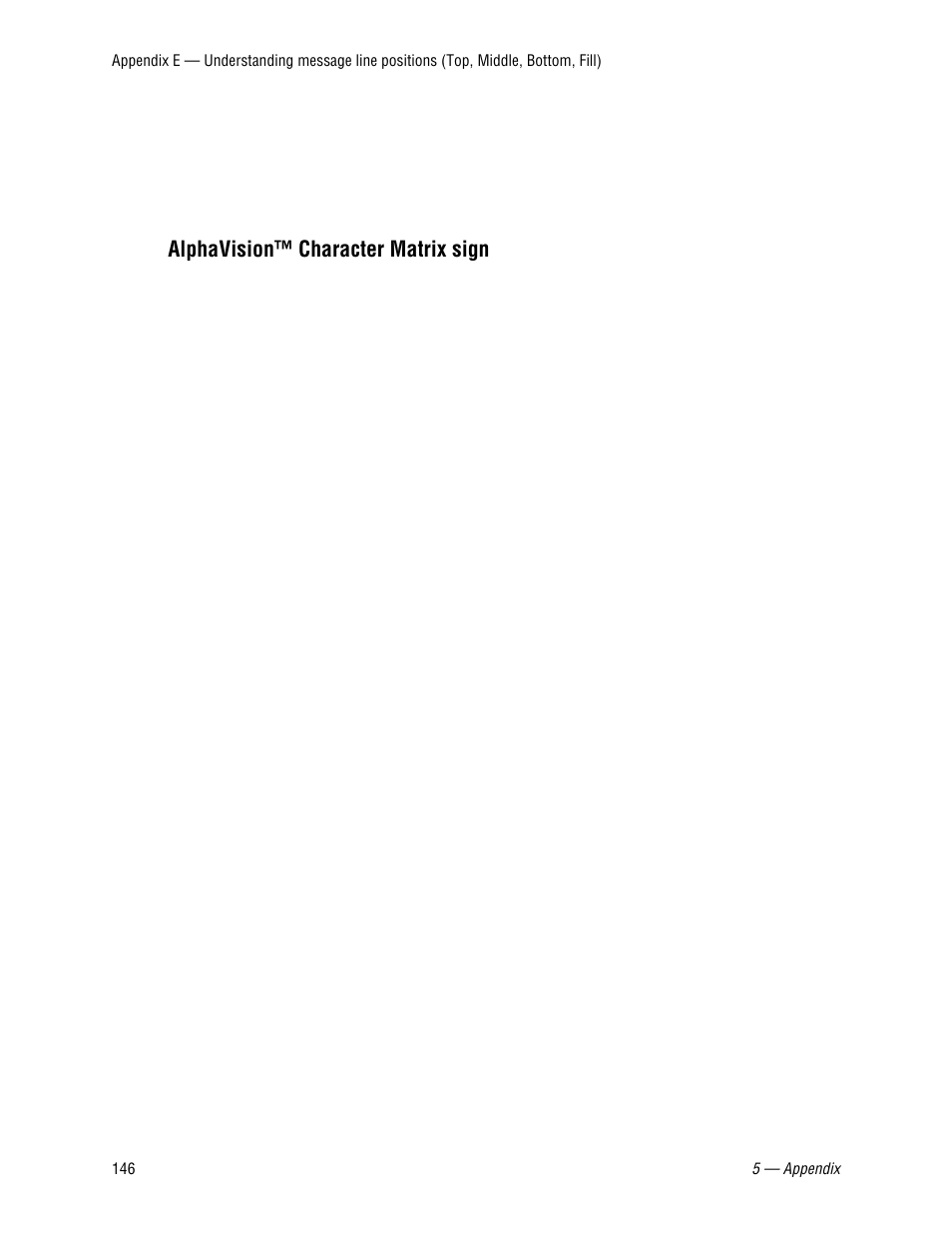 Alphavision™ character matrix sign | WaveWare Adaptive AlphaNet User Manual | Page 146 / 150
