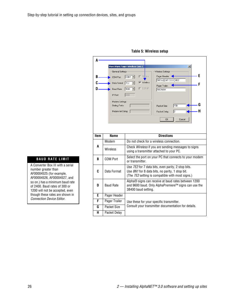 WaveWare Adaptive AlphaNet User Manual | Page 26 / 150