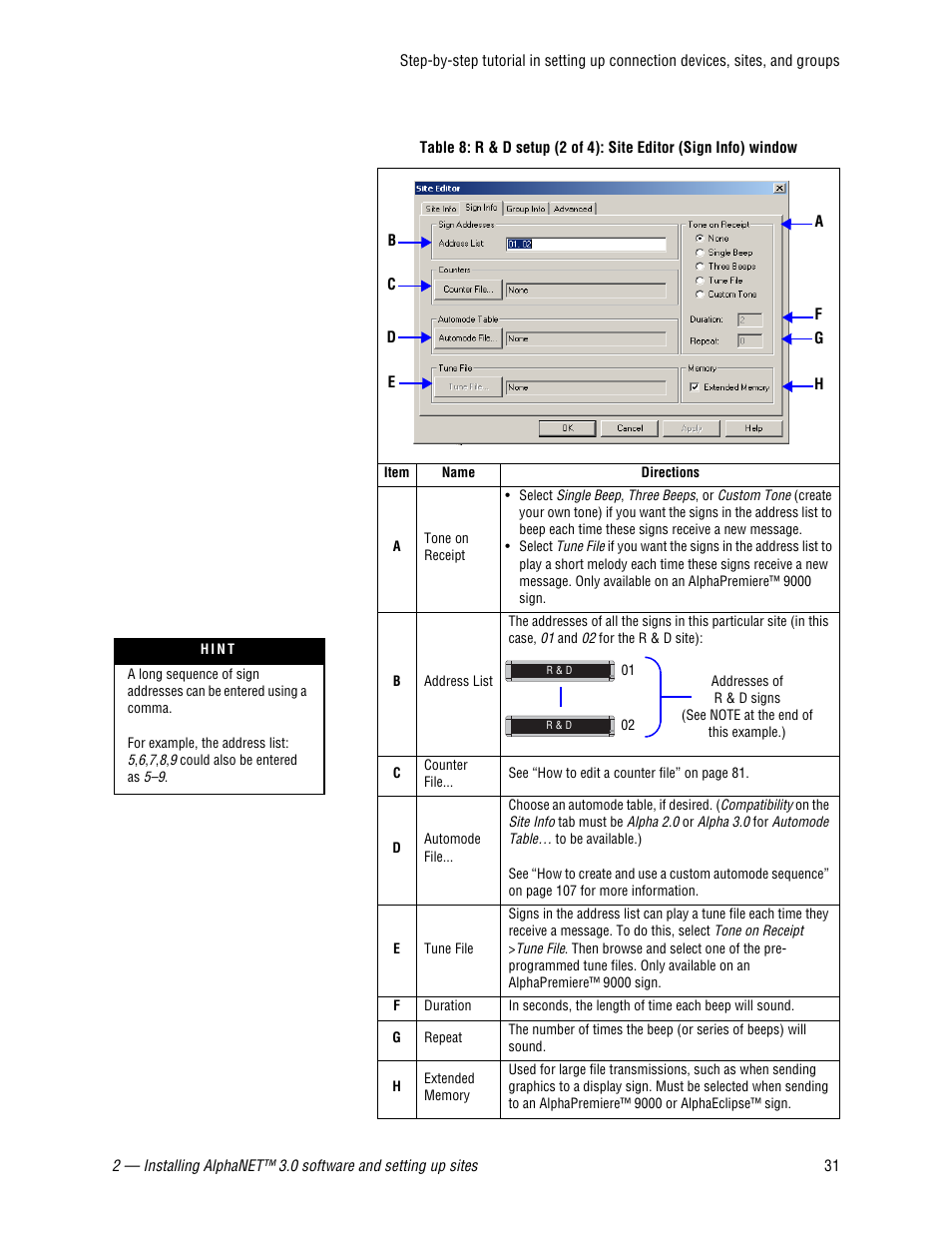 WaveWare Adaptive AlphaNet User Manual | Page 31 / 150