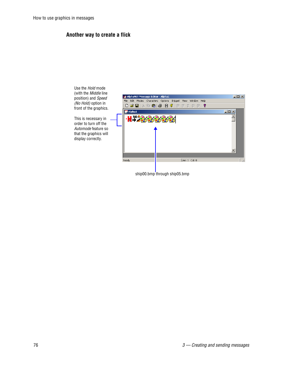 Another way to create a flick | WaveWare Adaptive AlphaNet User Manual | Page 76 / 150