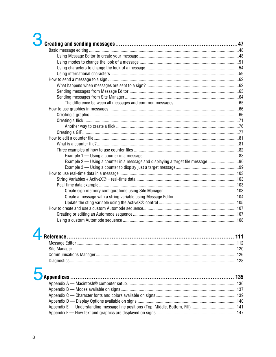 WaveWare Adaptive AlphaNet User Manual | Page 8 / 150