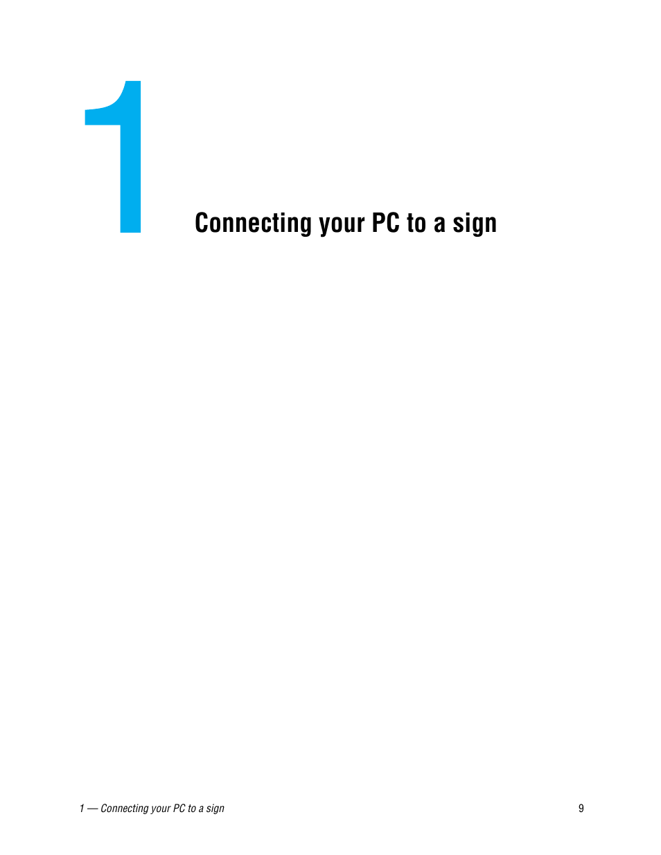 Connecting your pc to a sign | WaveWare Adaptive AlphaNet User Manual | Page 9 / 150