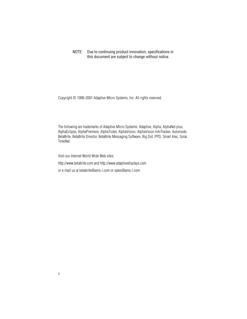 WaveWare Adaptive Remote User Manual | Page 2 / 50