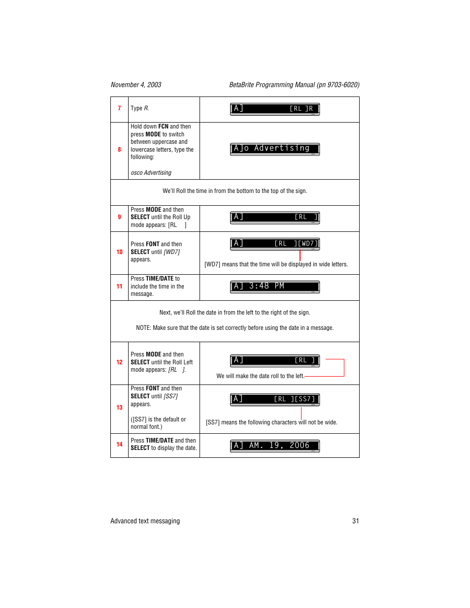 A]o advertising a, A] 3:48 pm a | WaveWare Adaptive Remote User Manual | Page 31 / 102