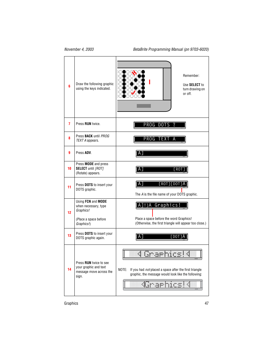 Prog dots, Prog text a, Hi j | WaveWare Adaptive Remote User Manual | Page 47 / 102