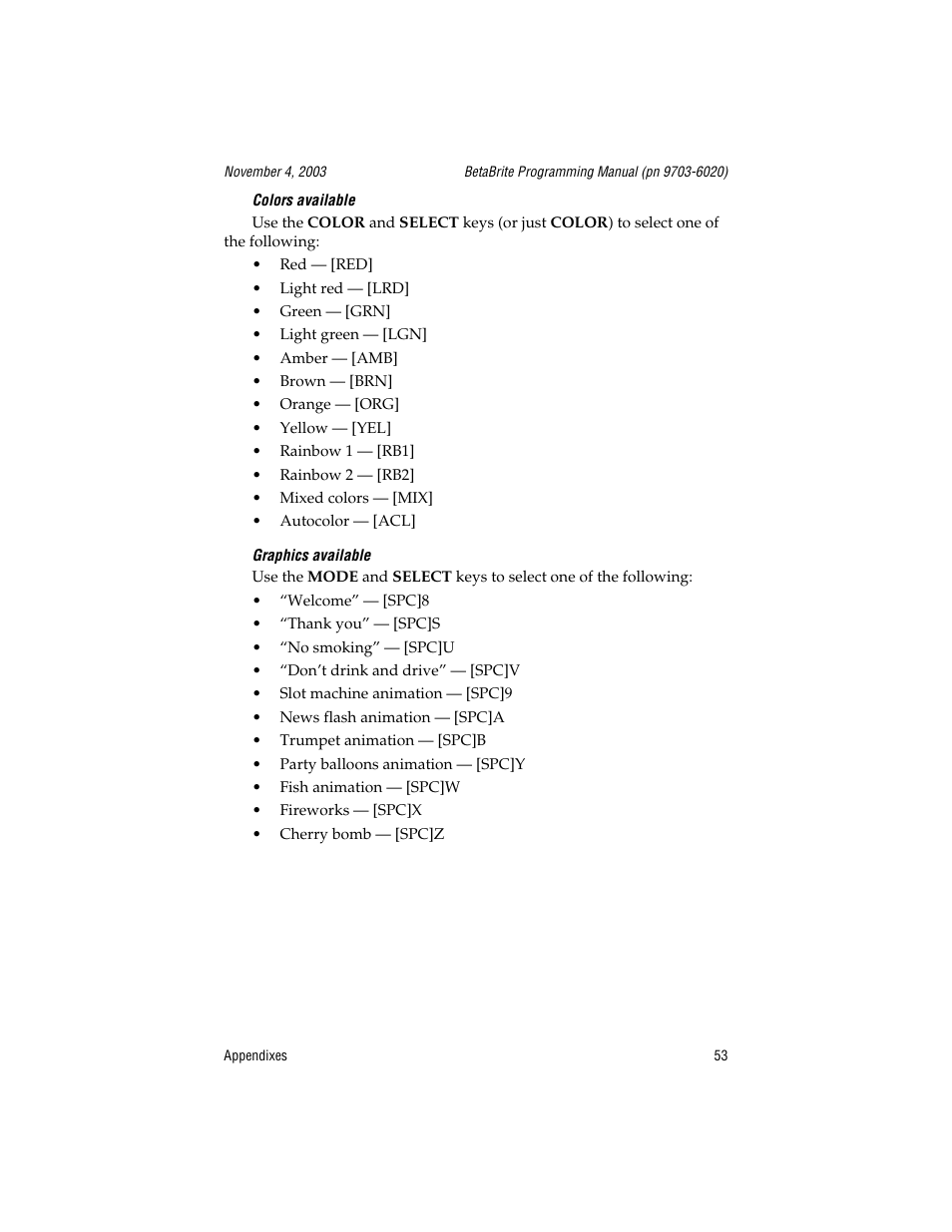 Colors available, Graphics available | WaveWare Adaptive Remote User Manual | Page 53 / 102