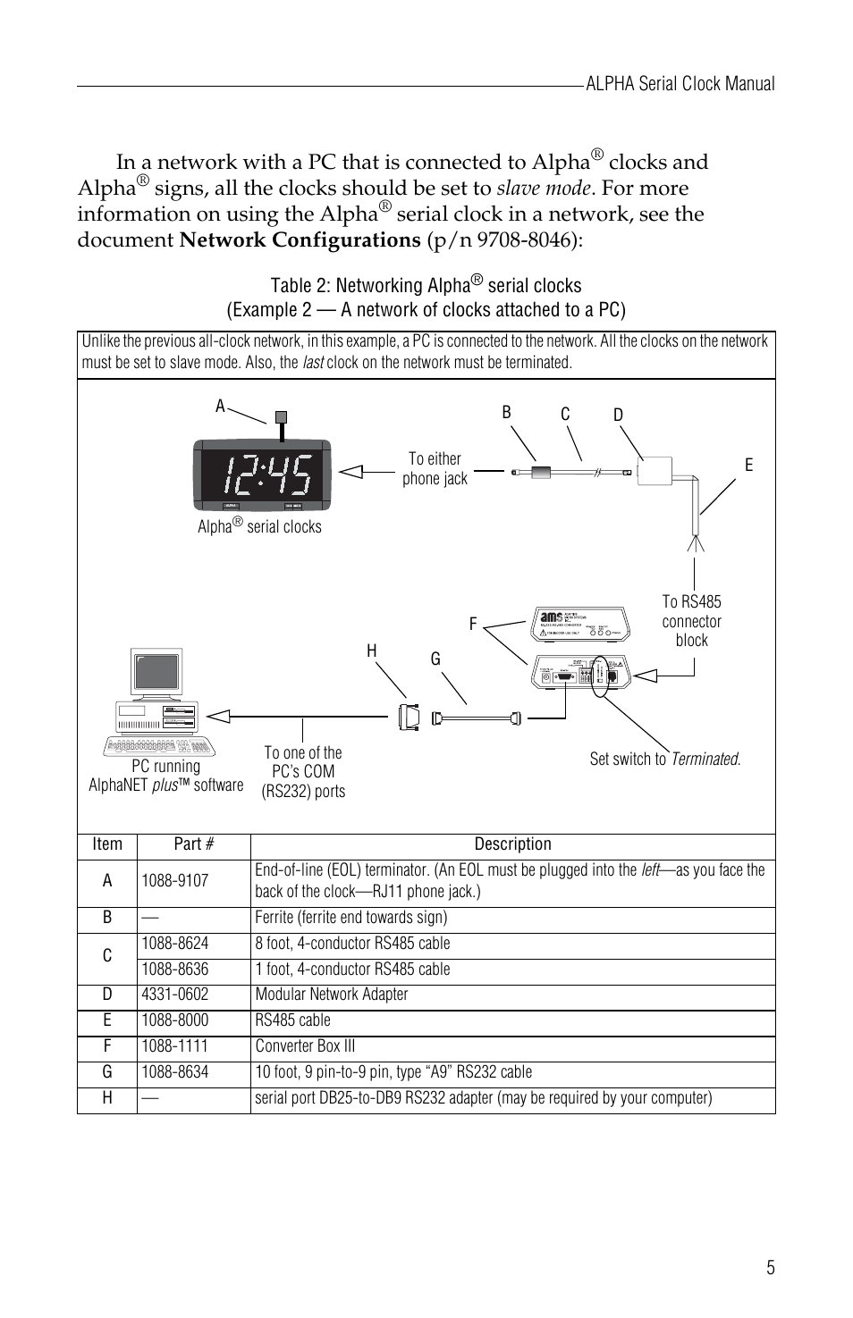 Clocks and alpha | WaveWare Adaptive Serial LED Clock User Manual | Page 11 / 18