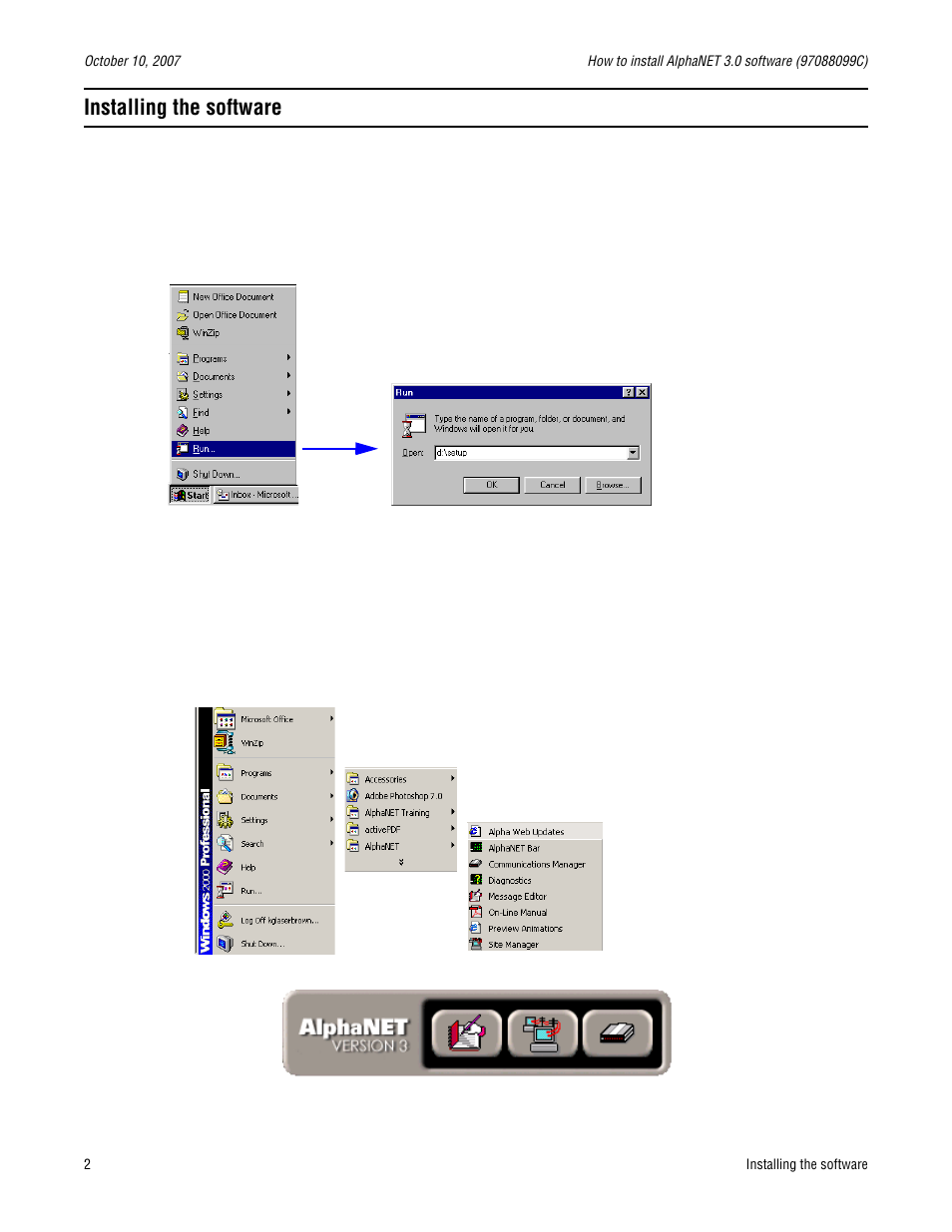 Installing the software | WaveWare Adaptive AlphaNet v3.0 User Manual | Page 2 / 4