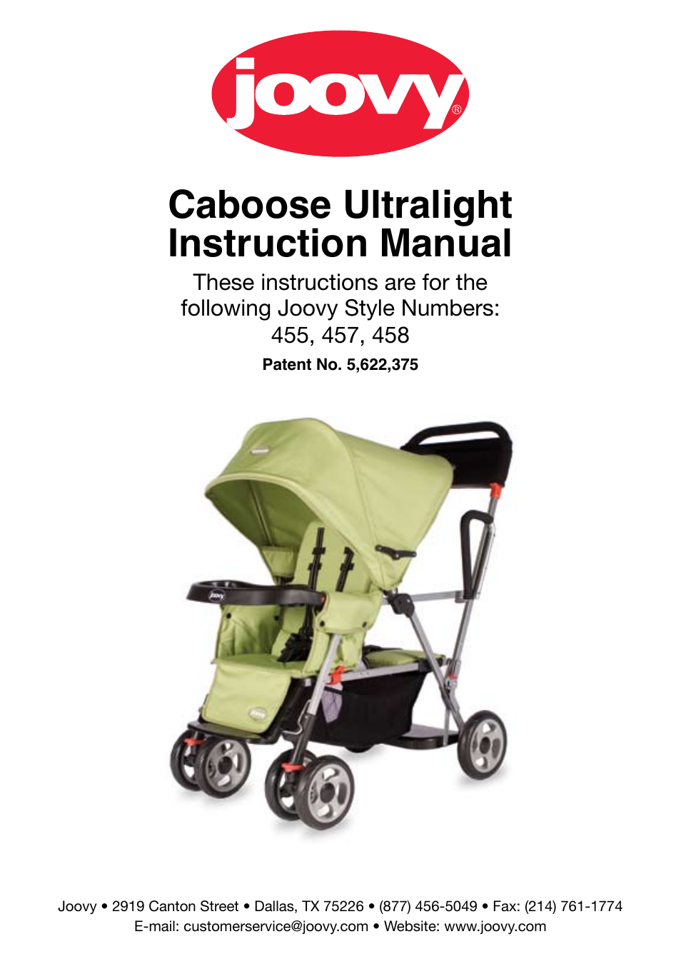 Chicco 455 User Manual | 20 pages