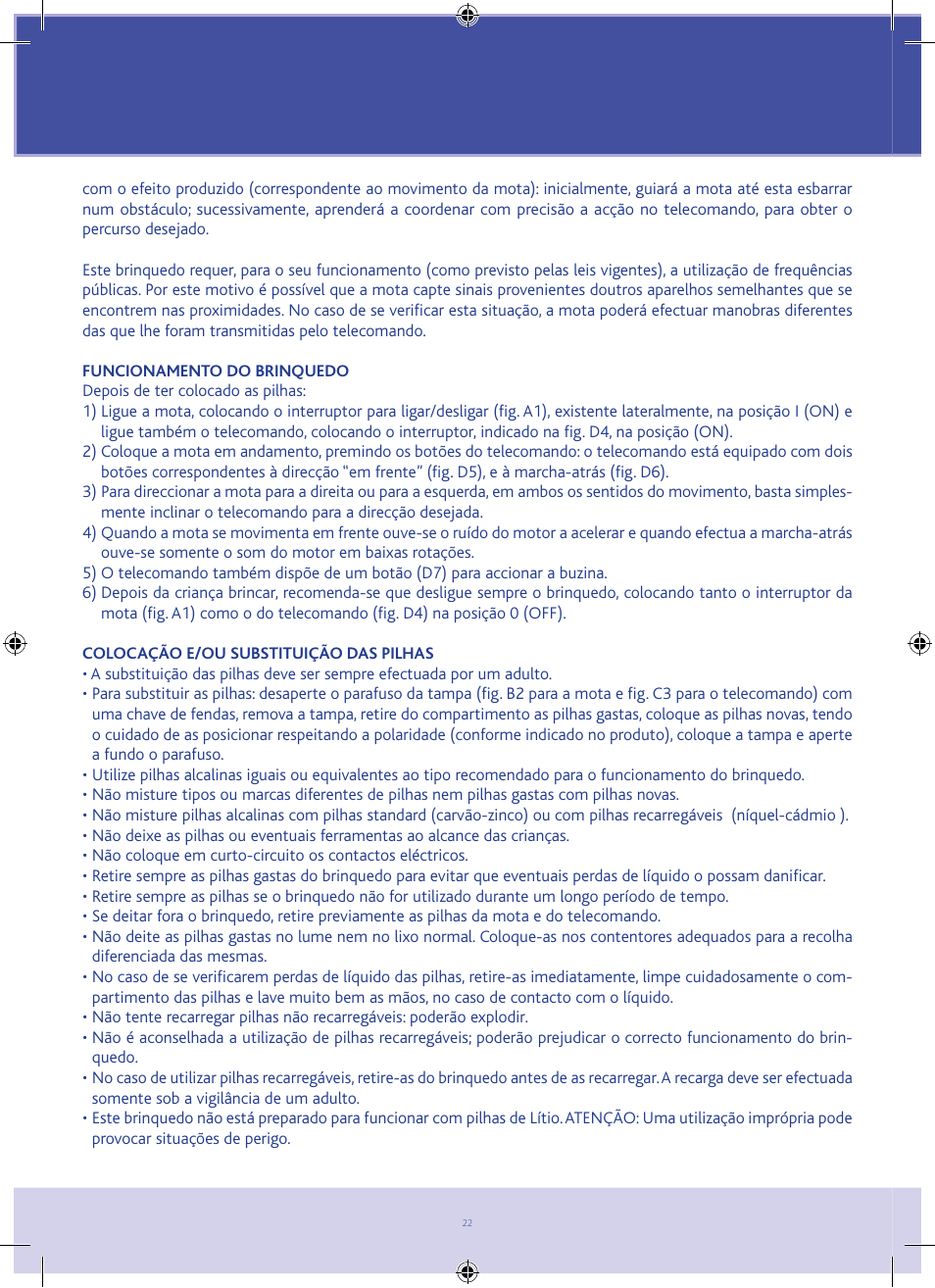 Chicco DUCATI 1198 RC User Manual | Page 22 / 52