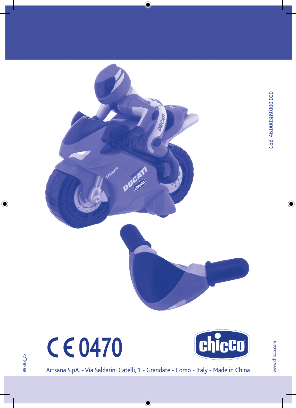 Chicco DUCATI 1198 RC User Manual | Page 52 / 52