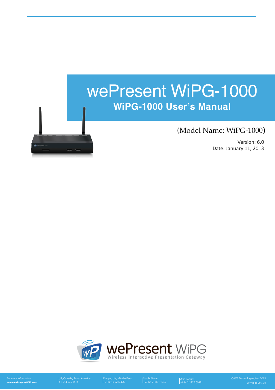 wePresent WiPG-1000 User Manual | 46 pages
