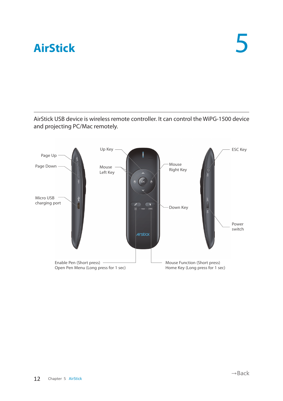 Airstick | wePresent WiPG-1500 User Manual | Page 12 / 59