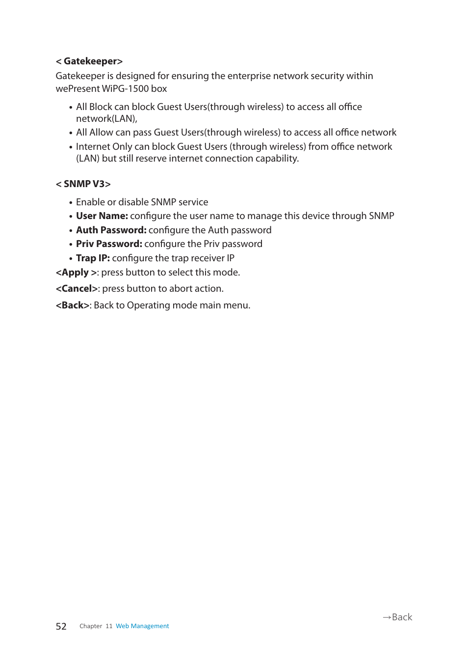 wePresent WiPG-1500 User Manual | Page 52 / 59