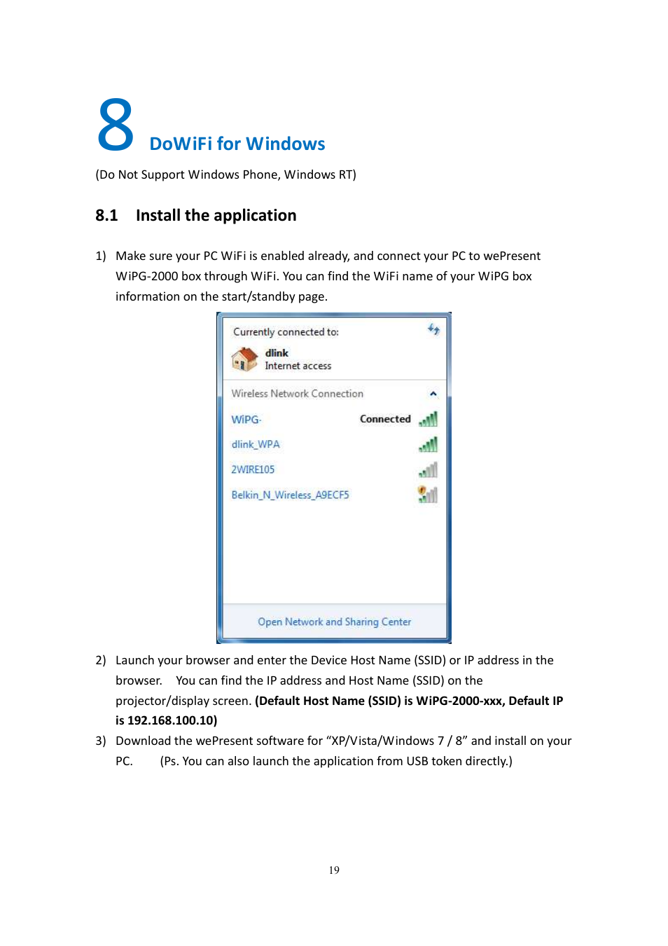 wePresent WiPG-2000 User Manual | Page 19 / 72
