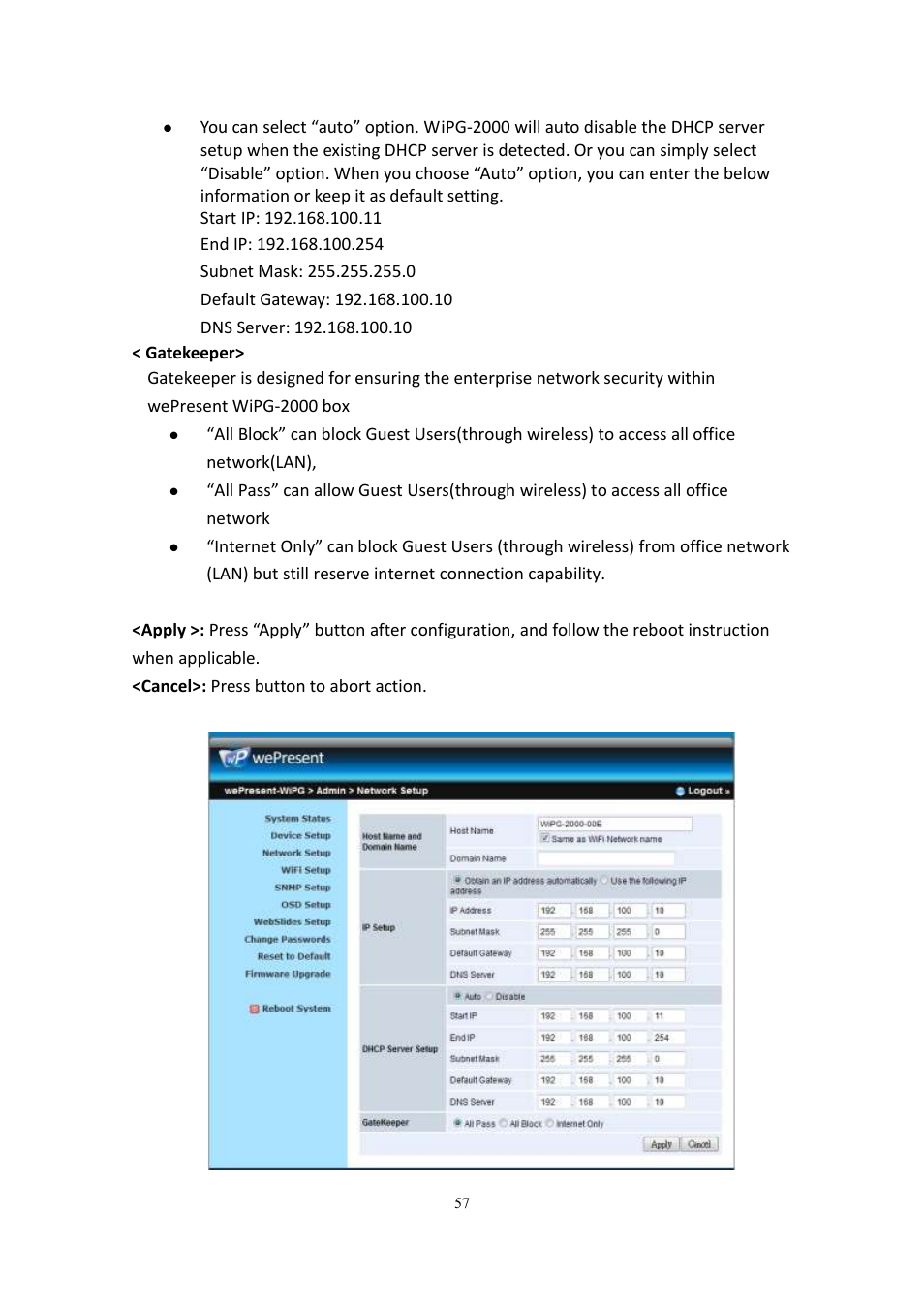 wePresent WiPG-2000 User Manual | Page 57 / 72
