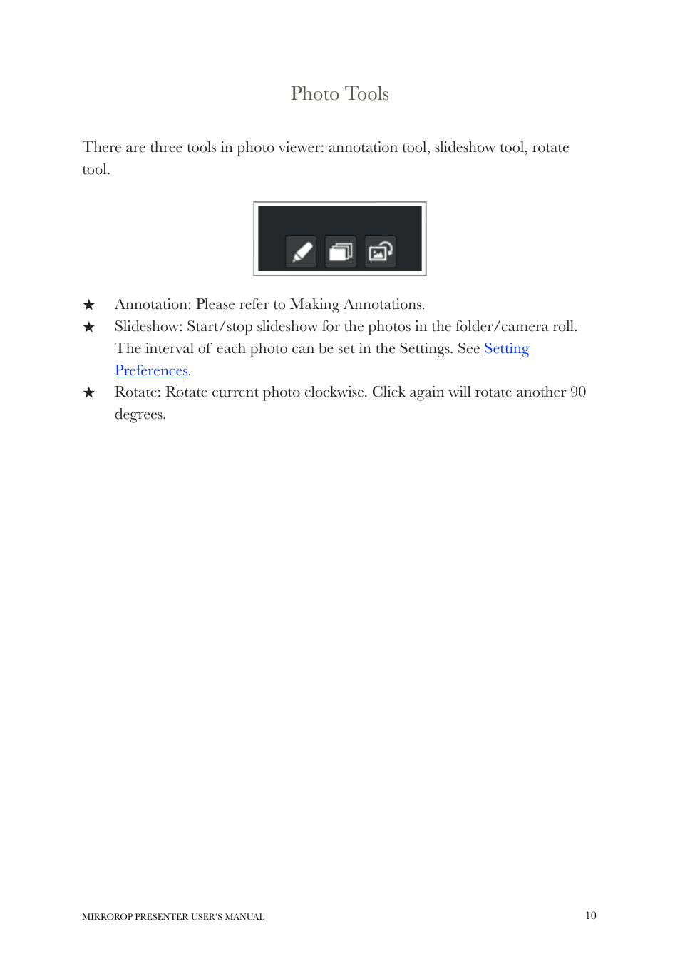 wePresent MirrorOp User Manual | Page 10 / 25