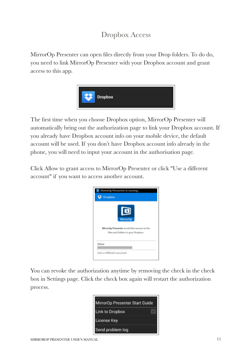 wePresent MirrorOp User Manual | Page 11 / 25