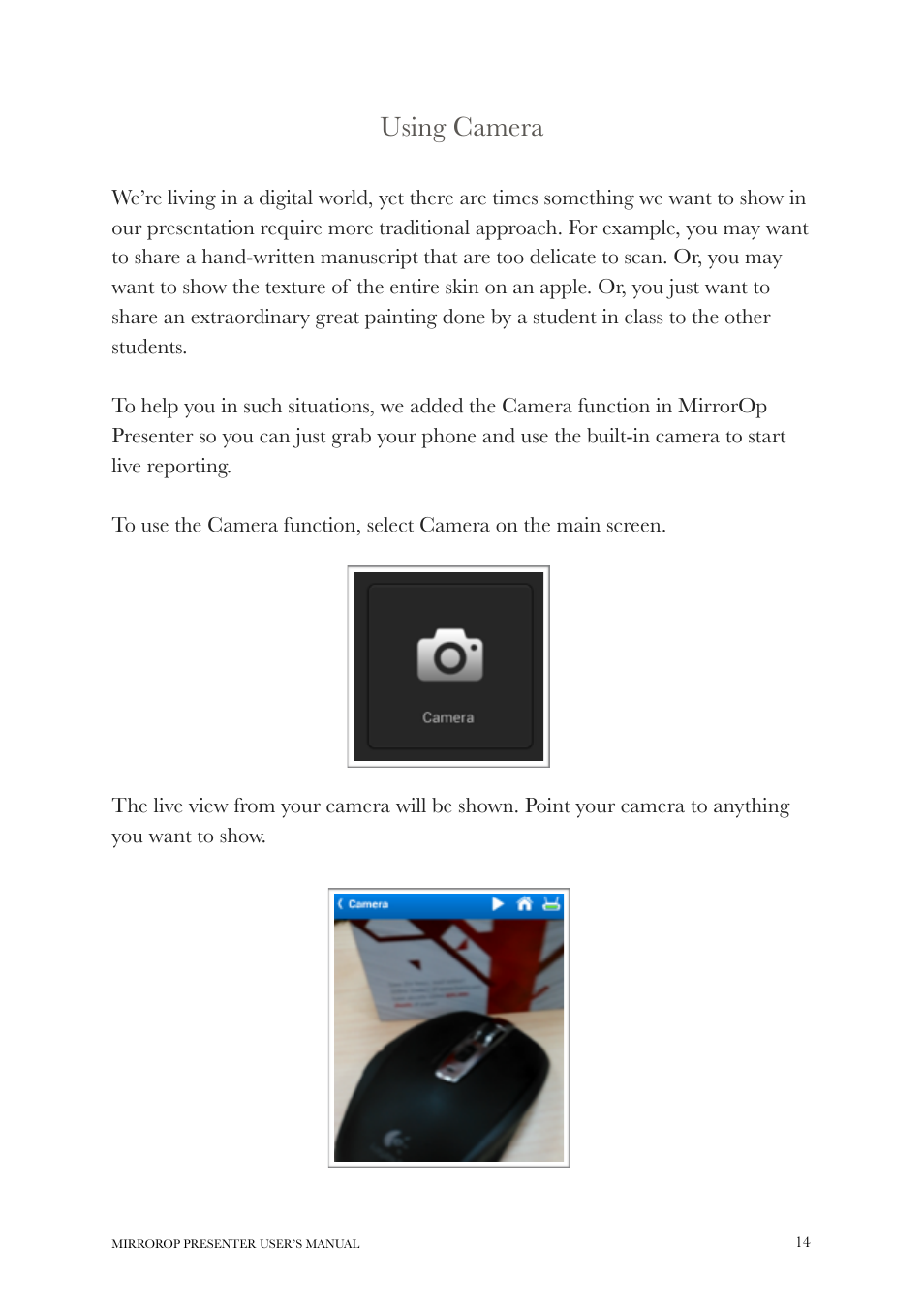 wePresent MirrorOp User Manual | Page 14 / 25
