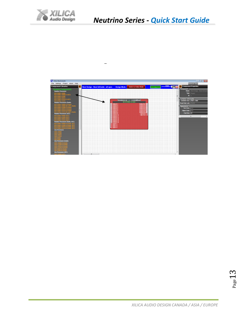 Neutrino series - quick start guide | Xilica Neutrino Series User Manual | Page 13 / 22