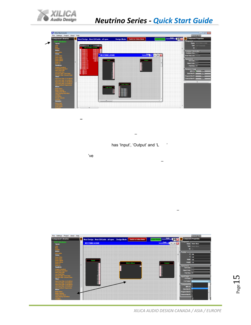 Neutrino series - quick start guide | Xilica Neutrino Series User Manual | Page 15 / 22