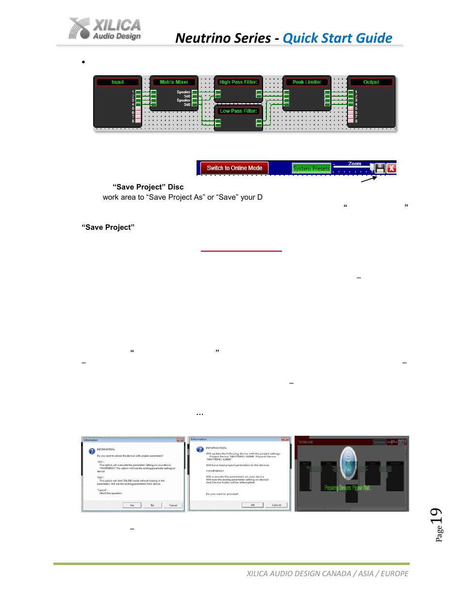 Neutrino series - quick start guide | Xilica Neutrino Series User Manual | Page 19 / 22