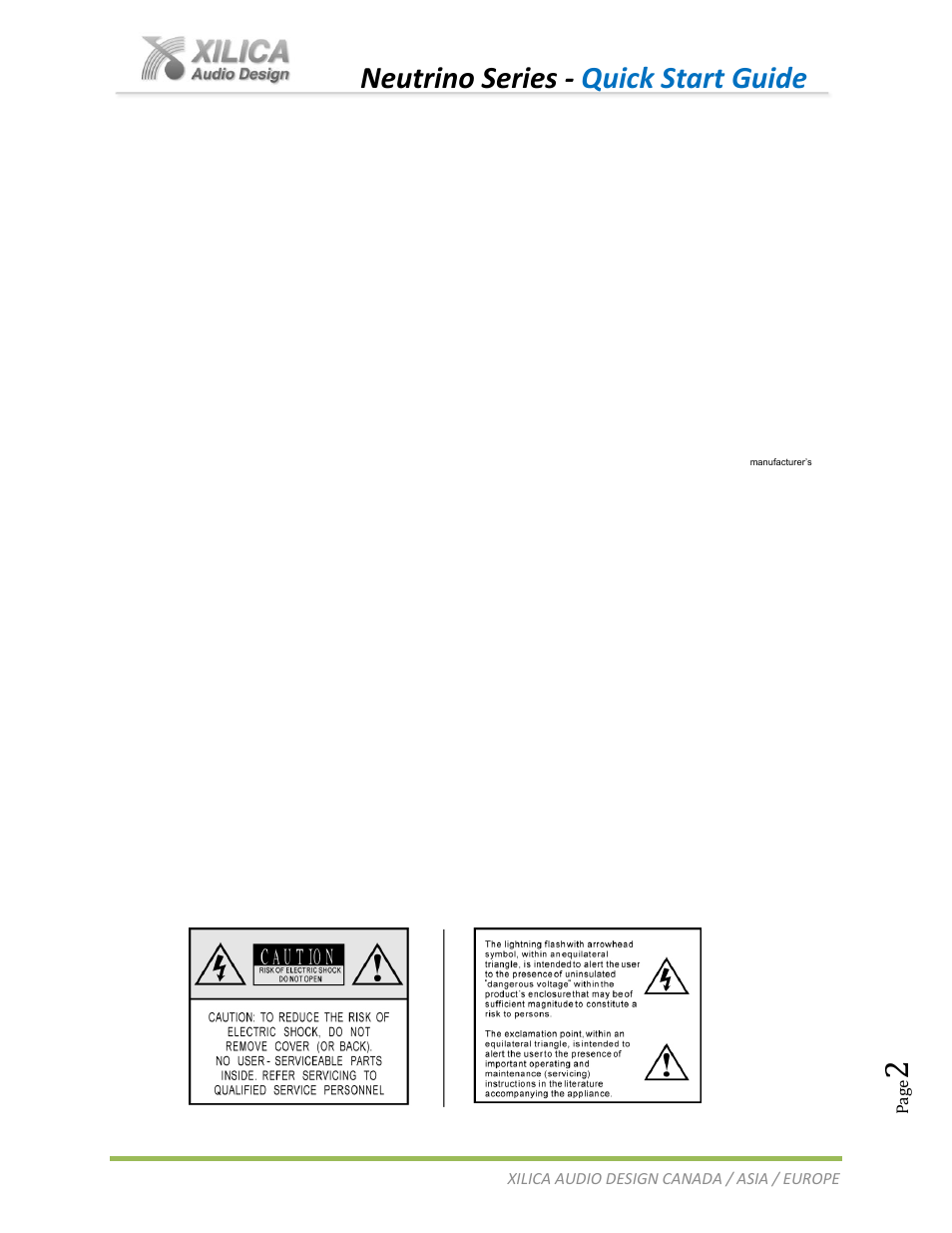Neutrino series - quick start guide | Xilica Neutrino Series User Manual | Page 2 / 22