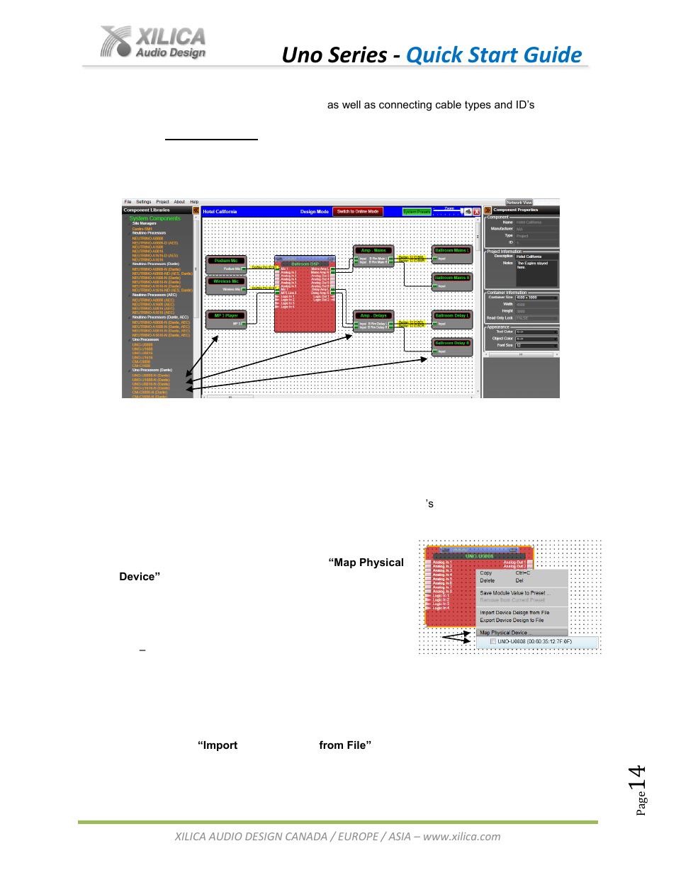 Uno series - quick start guide | Xilica Uno Series User Manual | Page 14 / 20