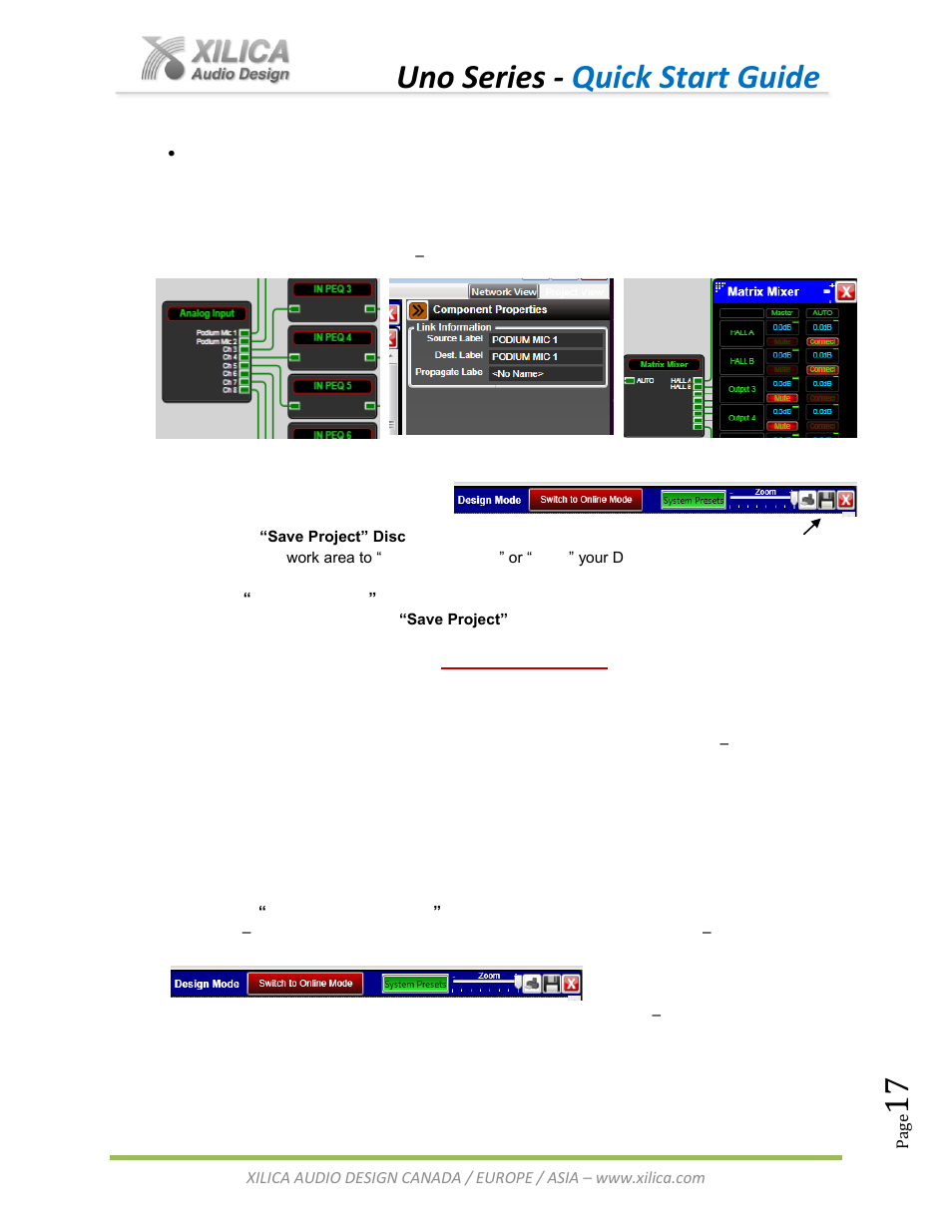 Uno series - quick start guide | Xilica Uno Series User Manual | Page 17 / 20